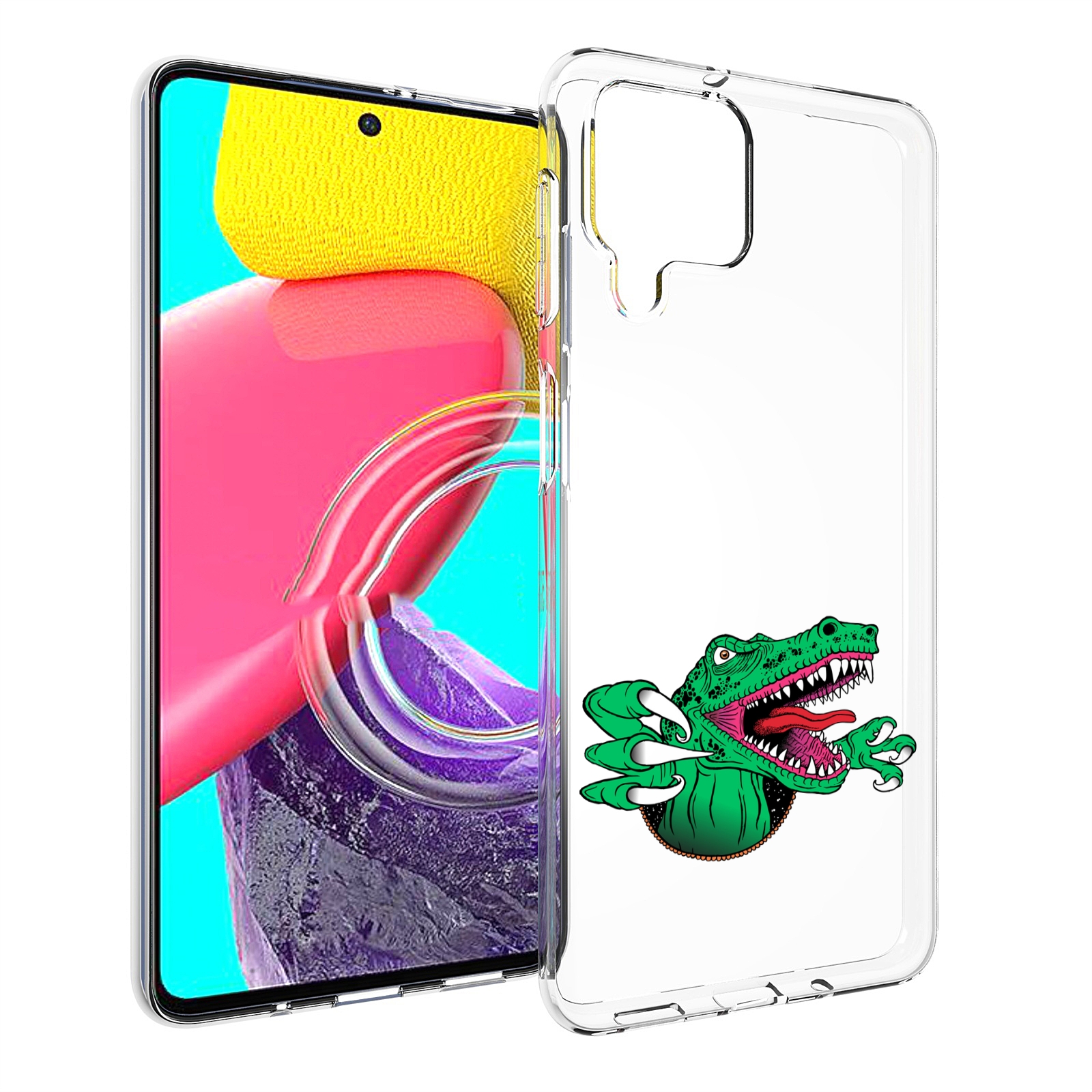 

Чехол MyPads крокодил для Samsung Galaxy M53 (SM-M536), Прозрачный, Tocco