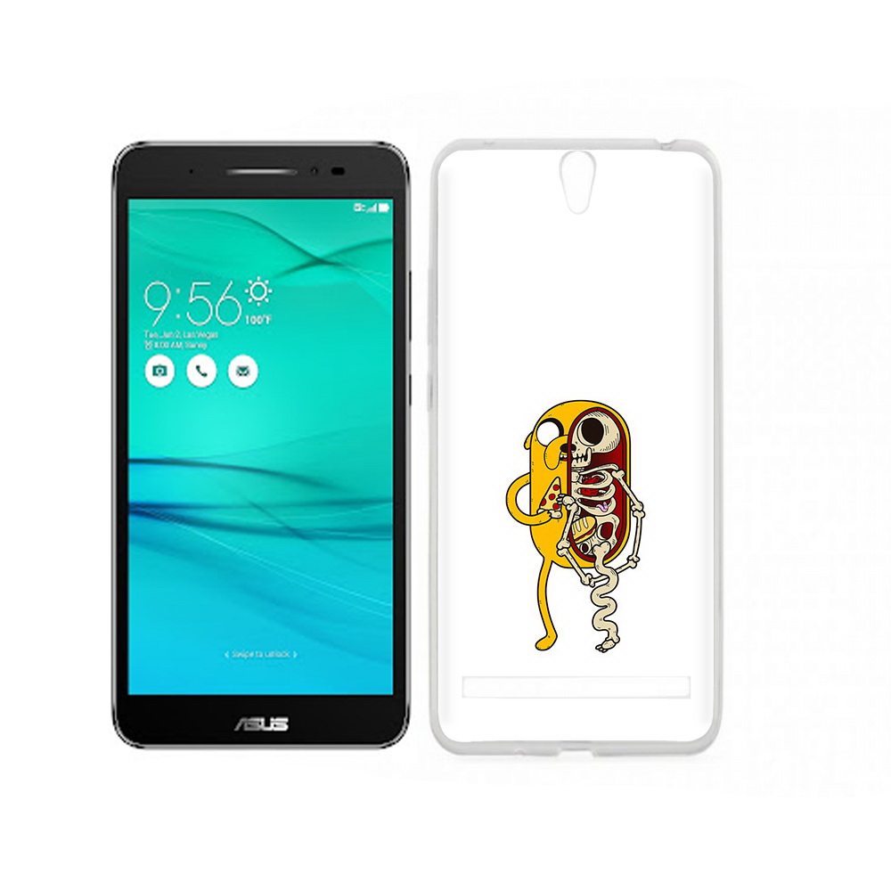 Чехол MyPads Tocco для Asus ZenFone Go (ZB690KG) Джейк скелет