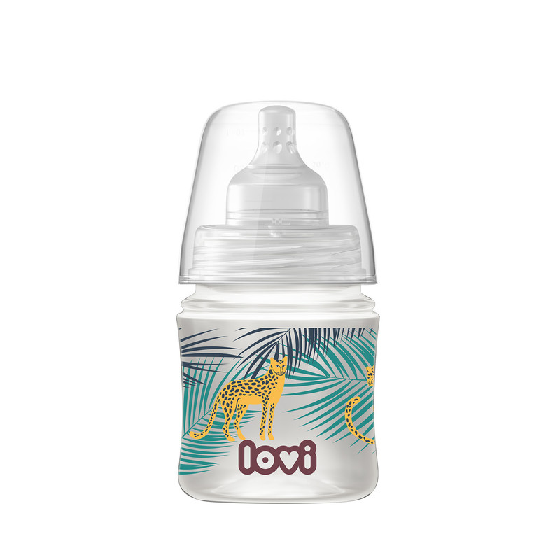 Детская антиколиковая бутылочка Lovi Jungle Vibes для кормления новорожденных, 120 мл
