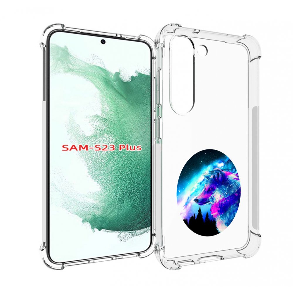 

Чехол MyPads голубой волк для Samsung Galaxy S23 Plus +, Прозрачный, Tocco