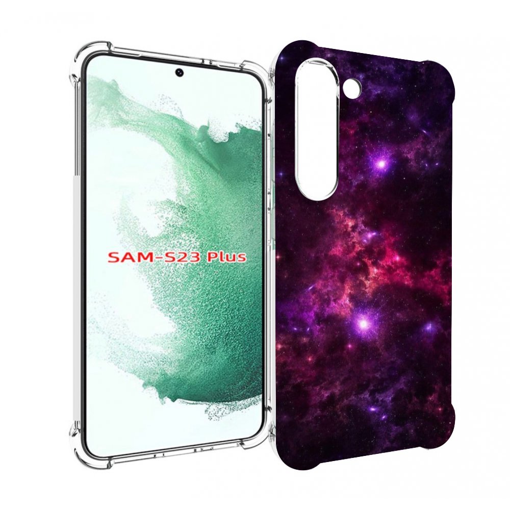 

Чехол MyPads фиолетовый-космос-с-облаками для Samsung Galaxy S23 Plus +, Прозрачный, Tocco