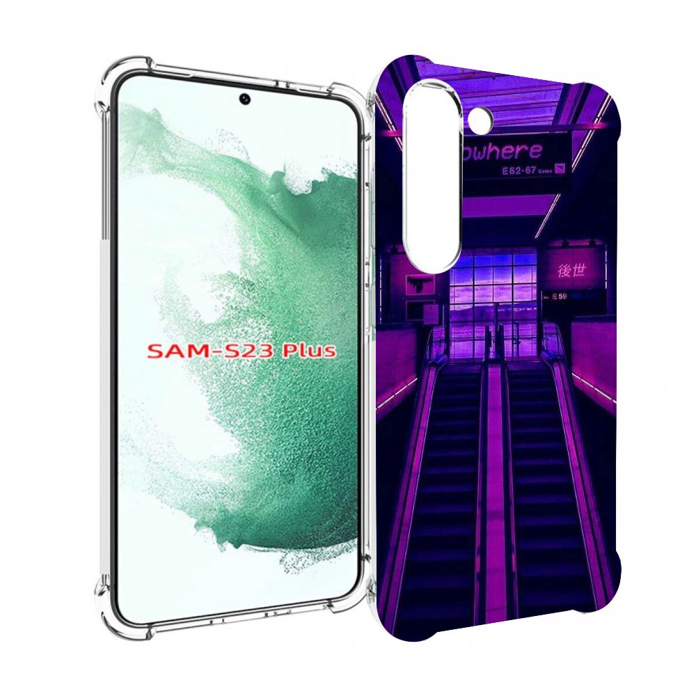 

Чехол MyPads фиолетовый эскалатор для Samsung Galaxy S23 Plus +, Прозрачный, Tocco