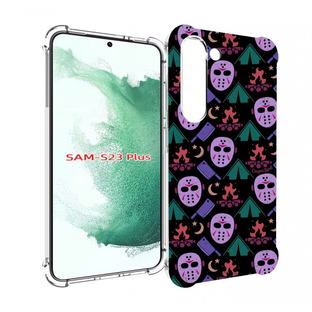 

Чехол MyPads фиолетовые маски для Samsung Galaxy S23 Plus +, Прозрачный, Tocco