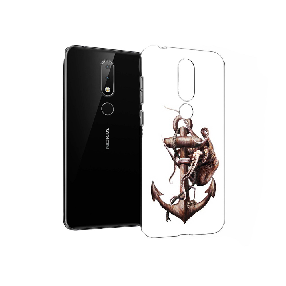 

Чехол MyPads Tocco для Nokia X6 ржавый якорь (PT115295.99.579), Прозрачный, Tocco