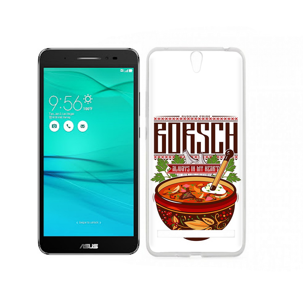 Чехол MyPads Tocco для Asus ZenFone Go (ZB690KG) русский борщ