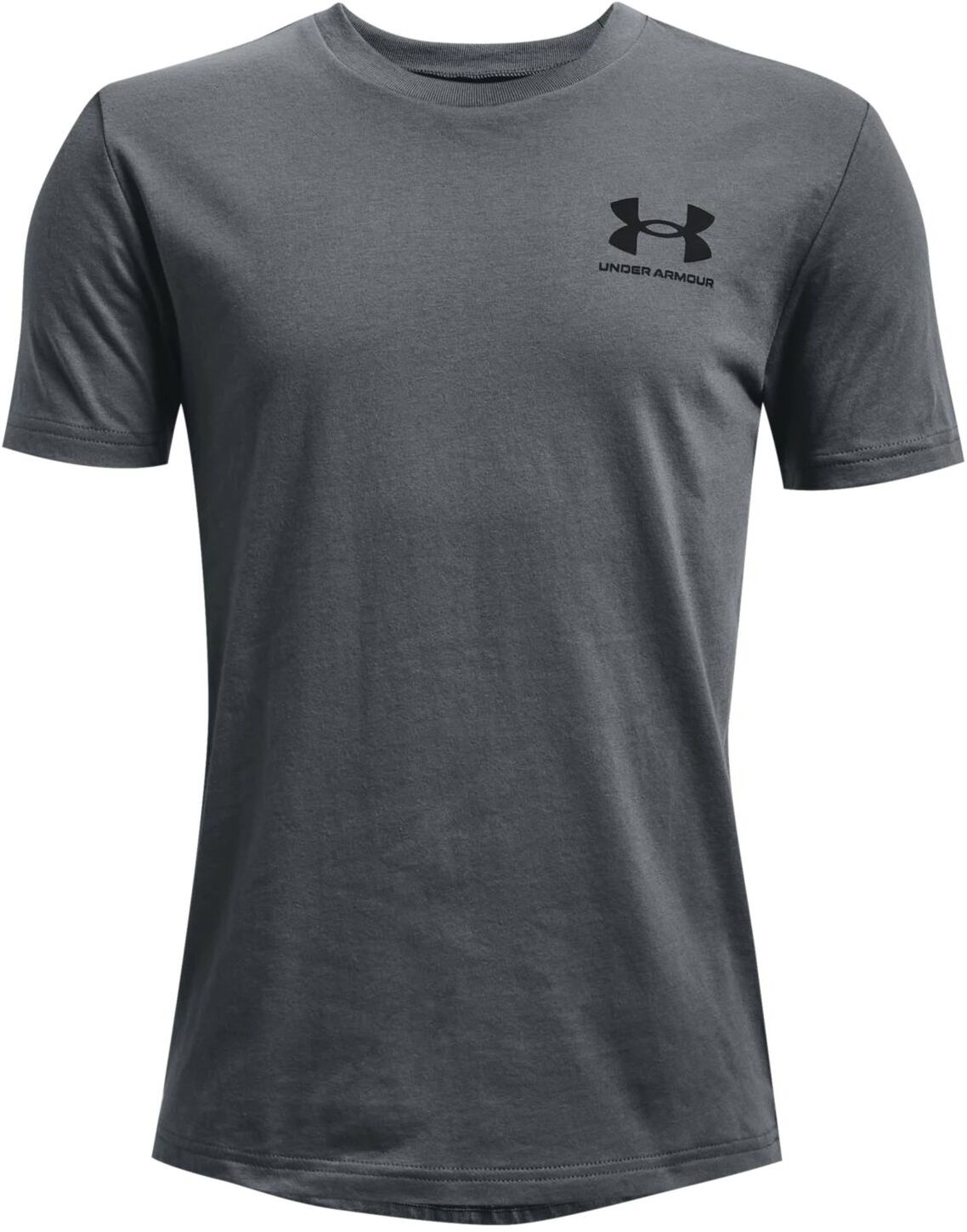 Футболка Under Armour Sportstyle Left Chest SS 1363280-012, серый 128