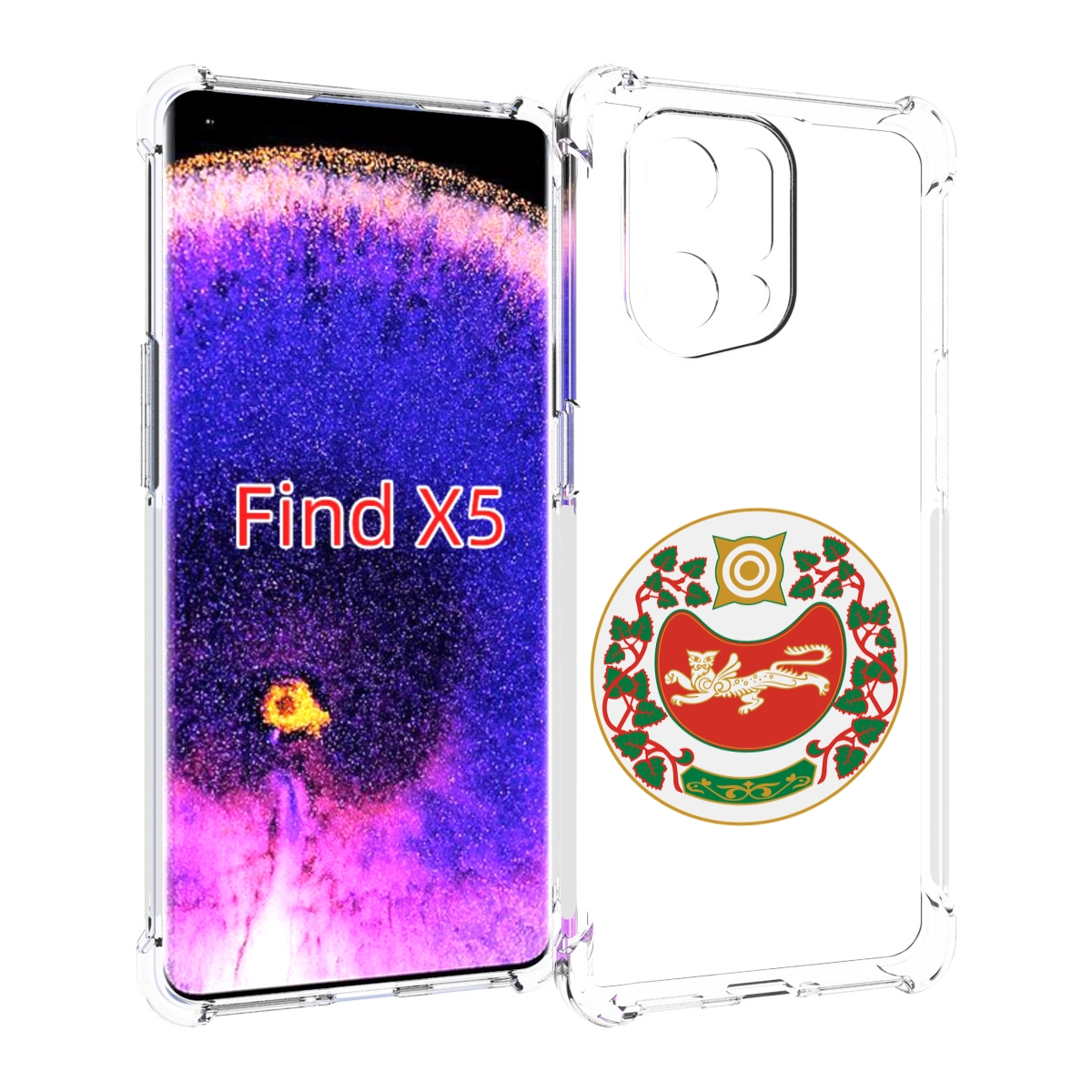

Чехол MyPads герб-хакасия-абакан для Oppo Find X5, Прозрачный, Tocco