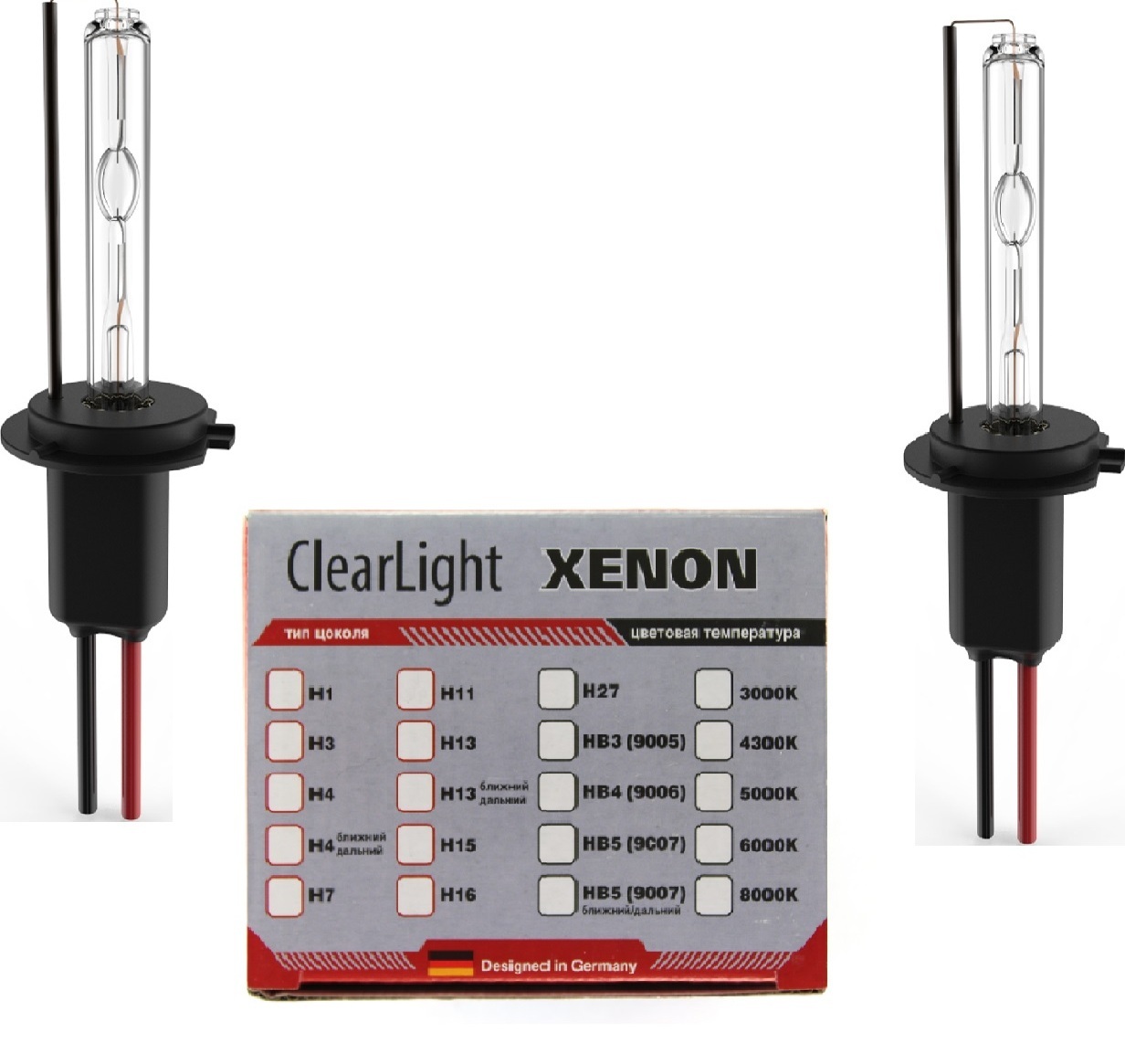 фото Комплект ксеноновых ламп clearlight hb3 9005 6000k (2 шт.)