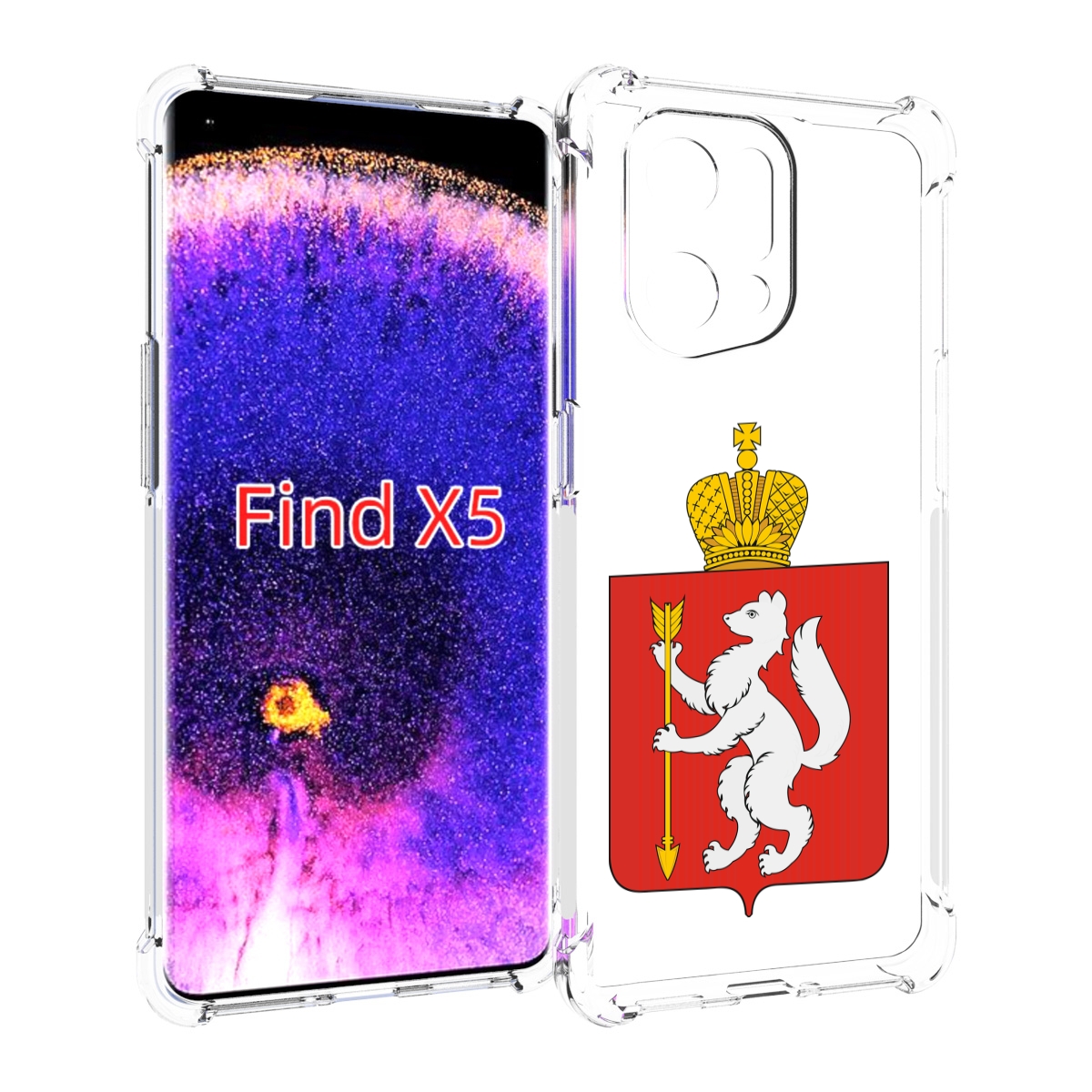 

Чехол MyPads герб-свердловская-область-екатеринбург для Oppo Find X5, Прозрачный, Tocco
