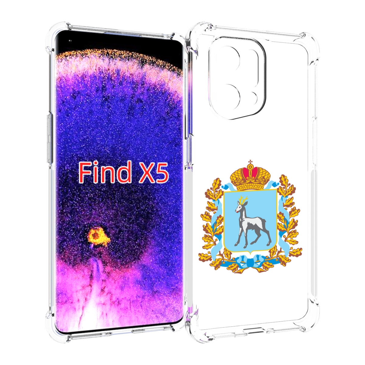 

Чехол MyPads герб-самарская-область для Oppo Find X5, Прозрачный, Tocco