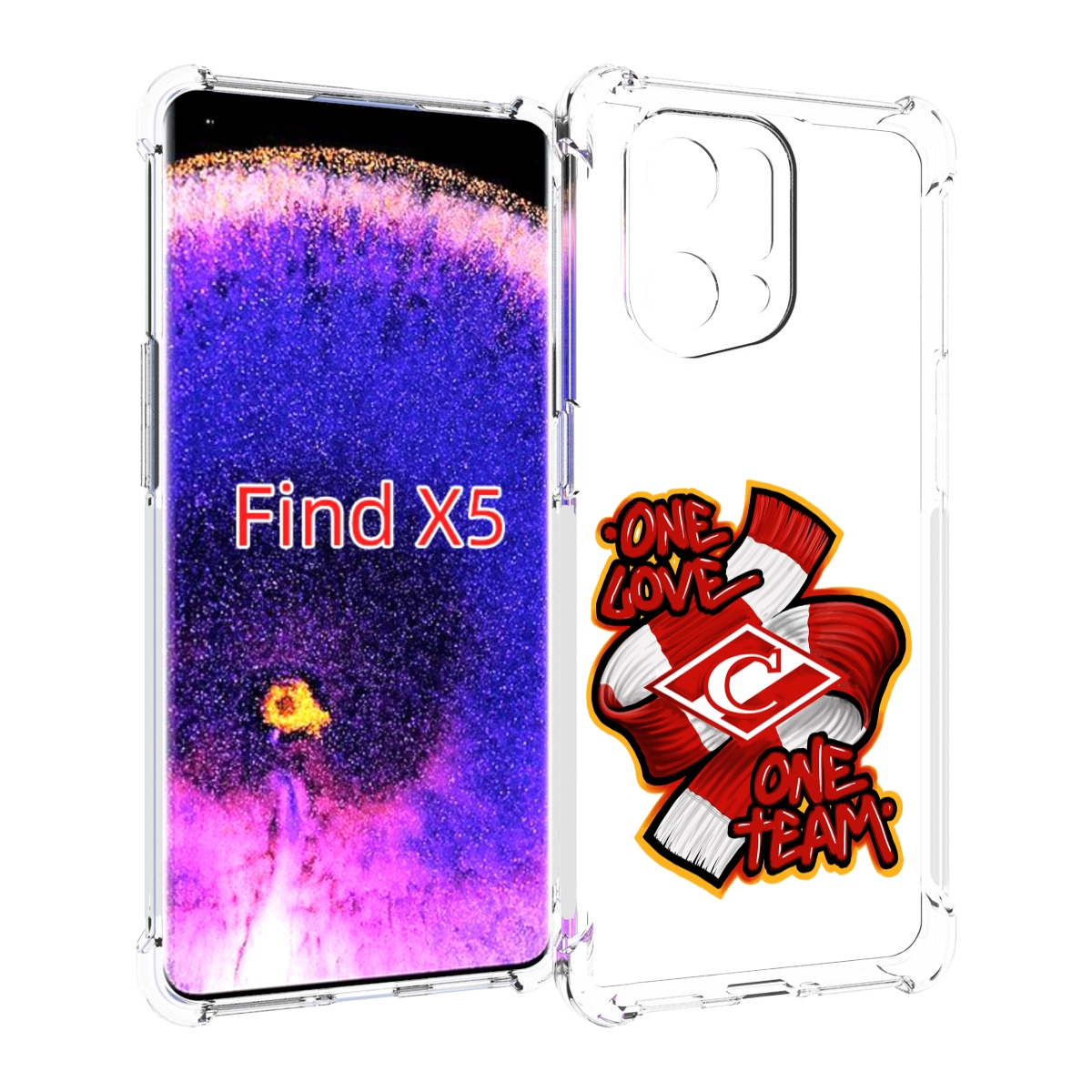 

Чехол MyPads ФК спарак 1 любовь для Oppo Find X5, Прозрачный, Tocco