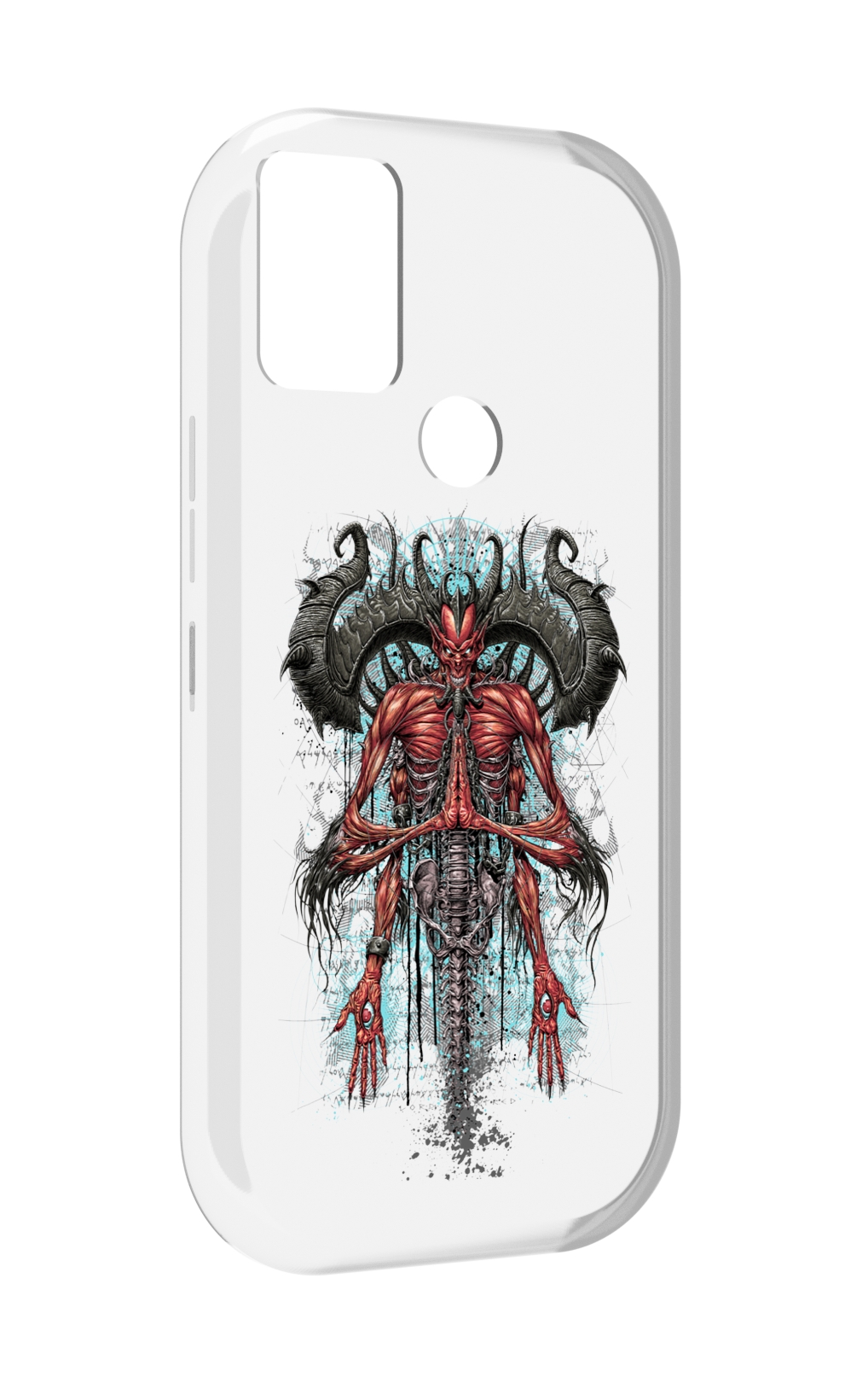 

Чехол MyPads дьявол для UMIDIGI A9, Прозрачный, Tocco