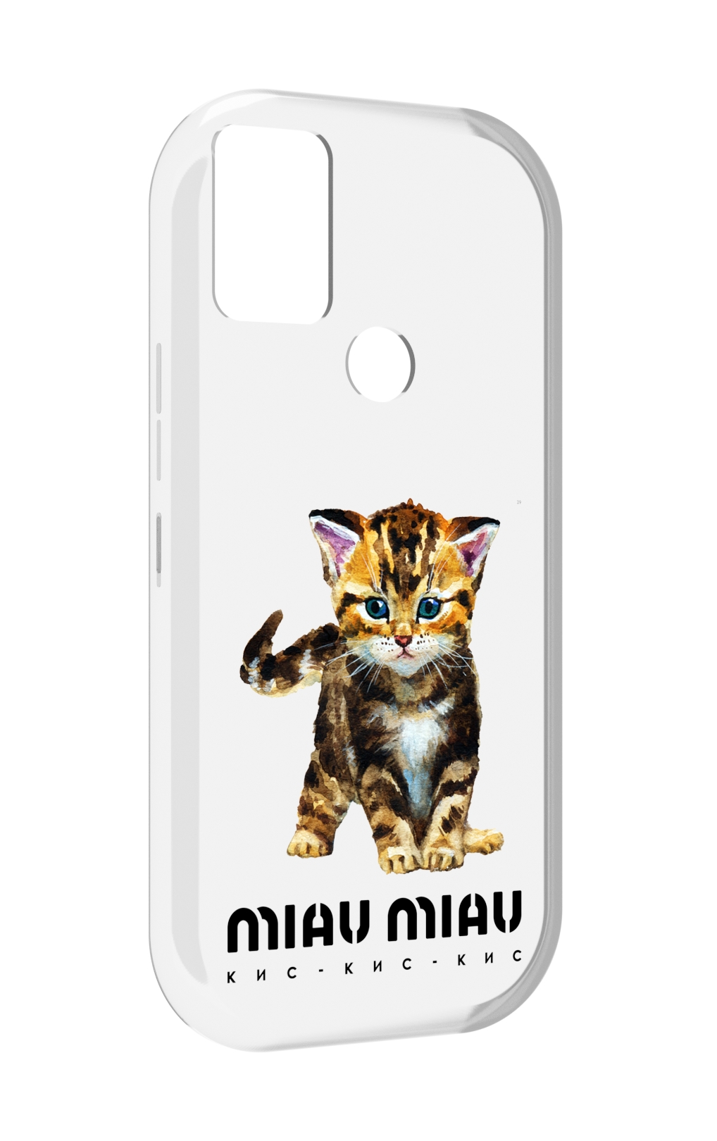 

Чехол MyPads Бренд miau miau для UMIDIGI A9, Прозрачный, Tocco