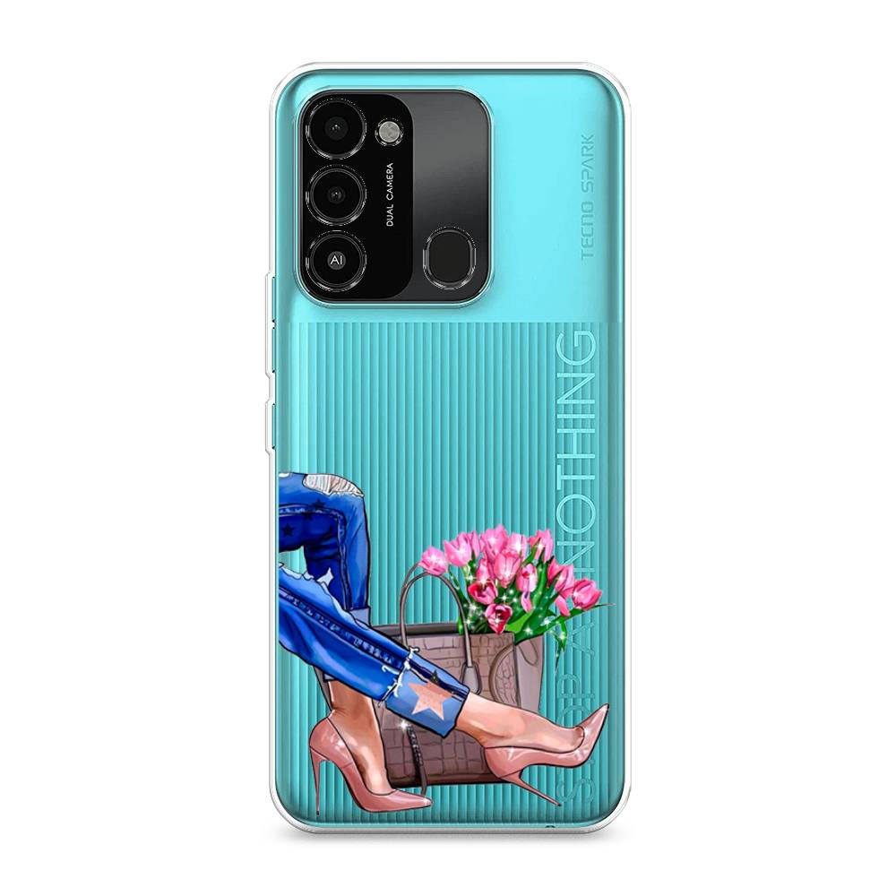 

Чехол Awog на Tecno Spark Go 2022/8С/9 "Каблучки", Разноцветный, 301250-7