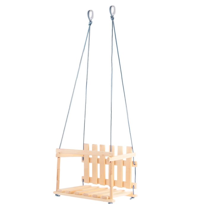фото Качели детские «садовые», сиденье: 45 × 35 см, высота спинки: 27 см марич