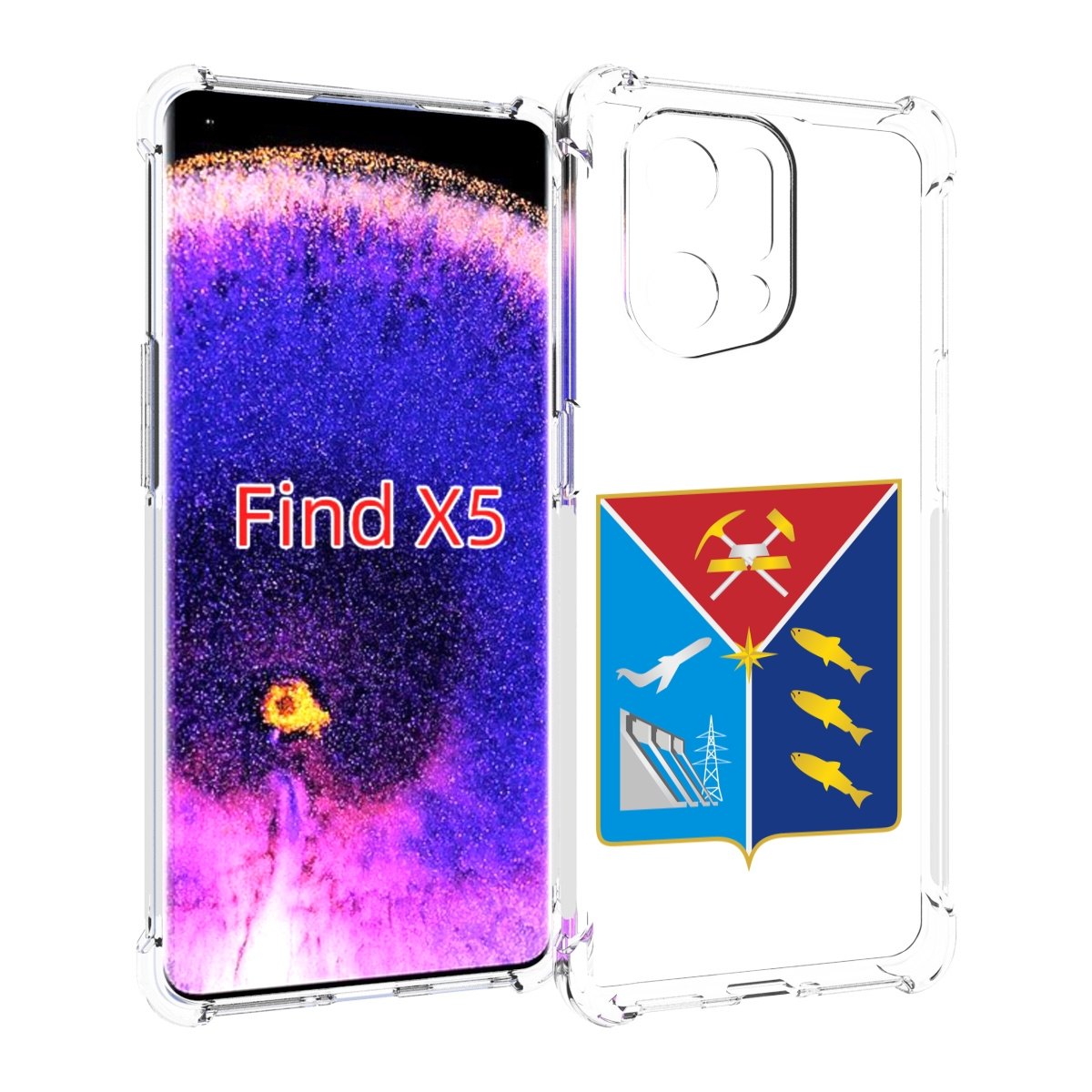

Чехол MyPads герб-магаданская-область для Oppo Find X5, Прозрачный, Tocco
