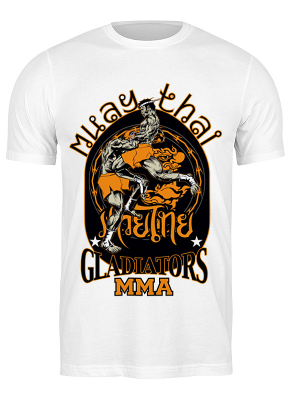 

Футболка мужская Printio Muay thai белая 3XL, Белый, Muay thai