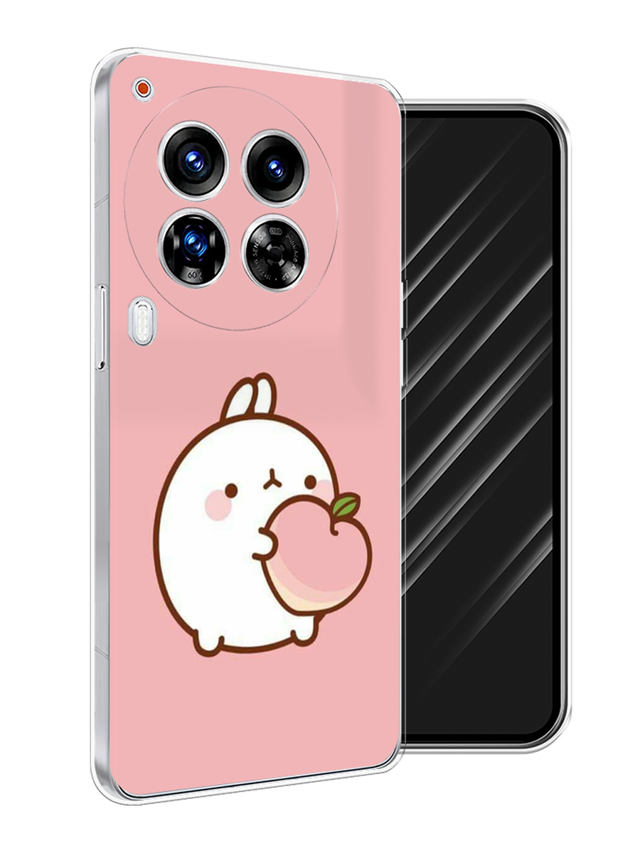 

Чехол Awog на Tecno Camon 30 Premier "Кролик с персиком", Розовый;бежевый, 305450-1
