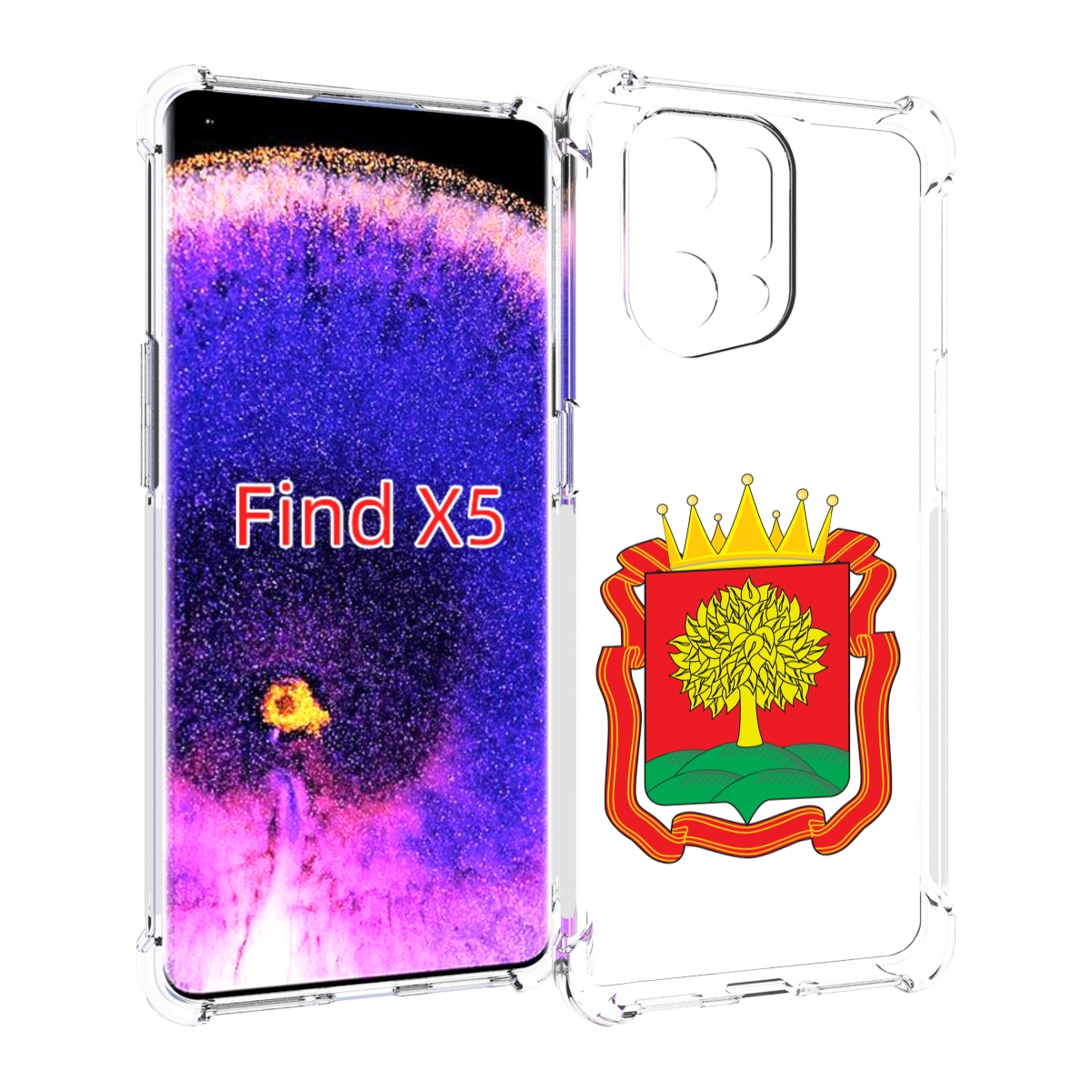 

Чехол MyPads герб-липецкая-область для Oppo Find X5, Прозрачный, Tocco