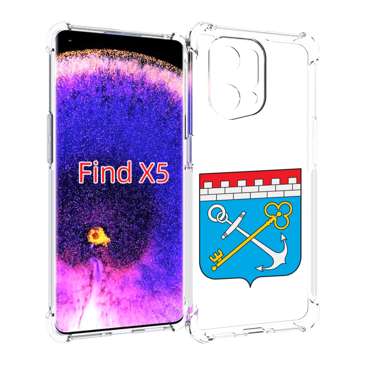 

Чехол MyPads герб-ленинградская-область-питер для Oppo Find X5, Прозрачный, Tocco