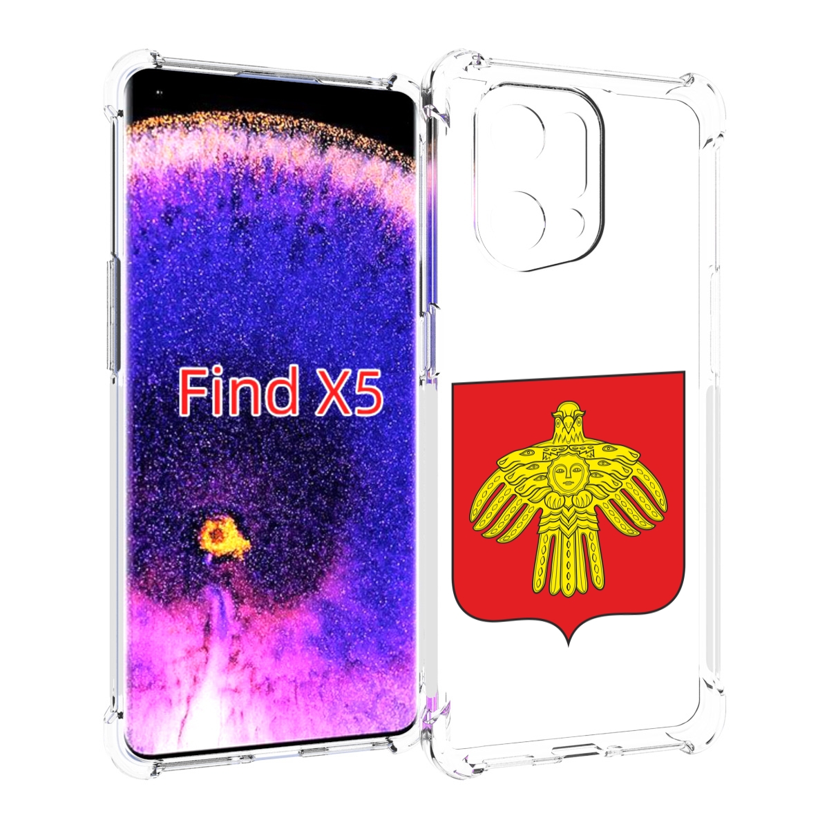 

Чехол MyPads герб-коми-сыктывкар для Oppo Find X5, Прозрачный, Tocco