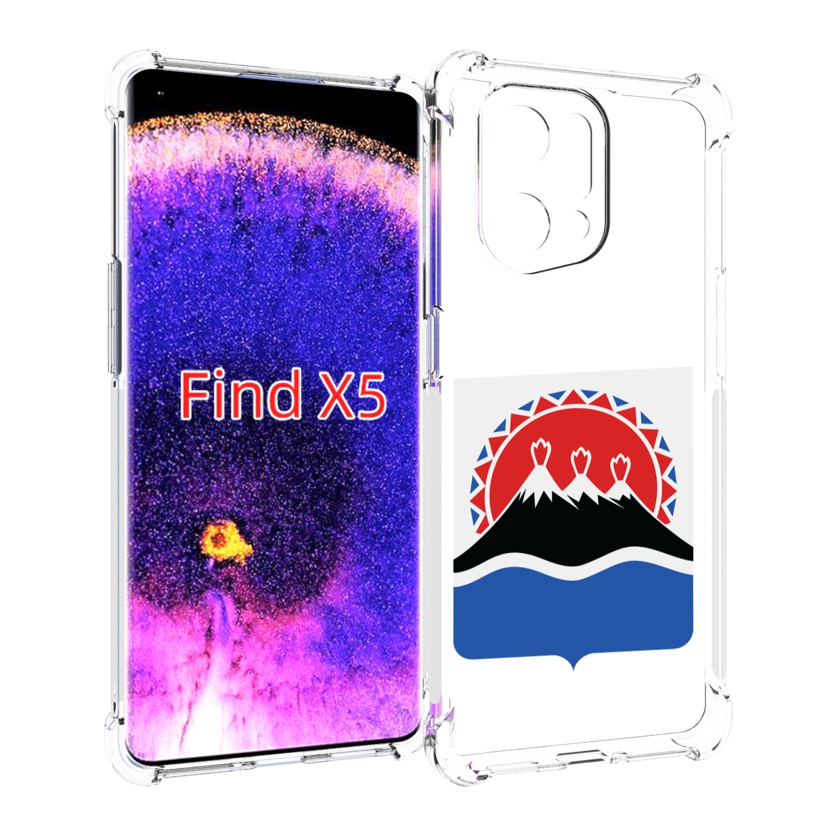 

Чехол MyPads герб-камчатскии-краи для Oppo Find X5, Прозрачный, Tocco