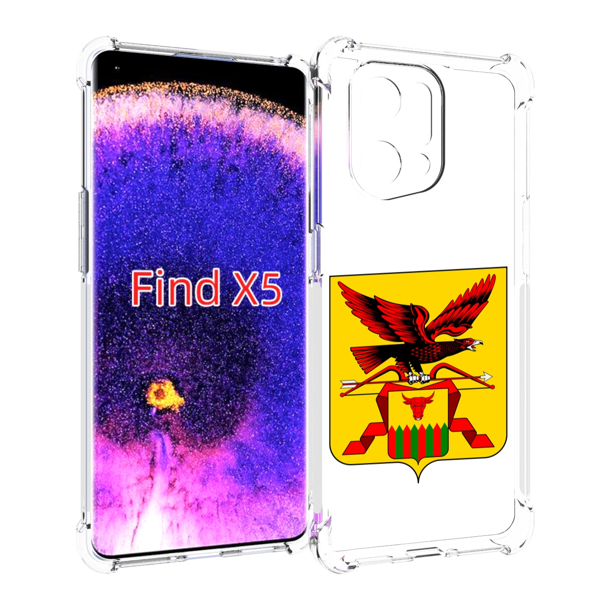 

Чехол MyPads герб-забаикальскии-краи для Oppo Find X5, Прозрачный, Tocco