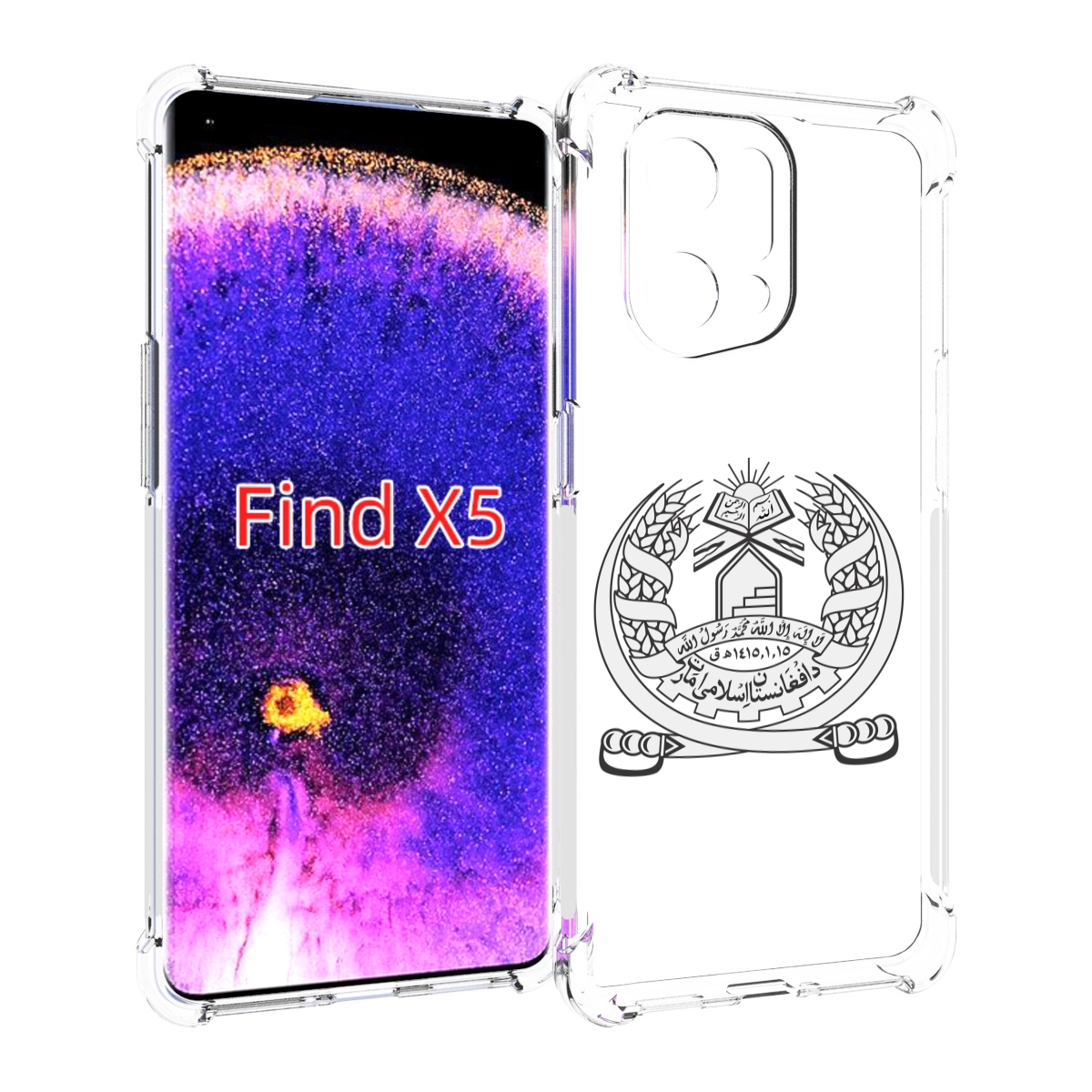 

Чехол MyPads герб-афганистан для Oppo Find X5, Прозрачный, Tocco