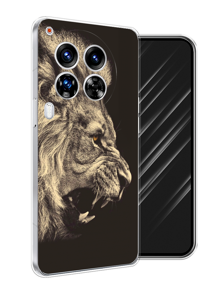 

Чехол Awog на Tecno Camon 30 Premier "Львиный рык 2", Бежевый;черный, 305450-1