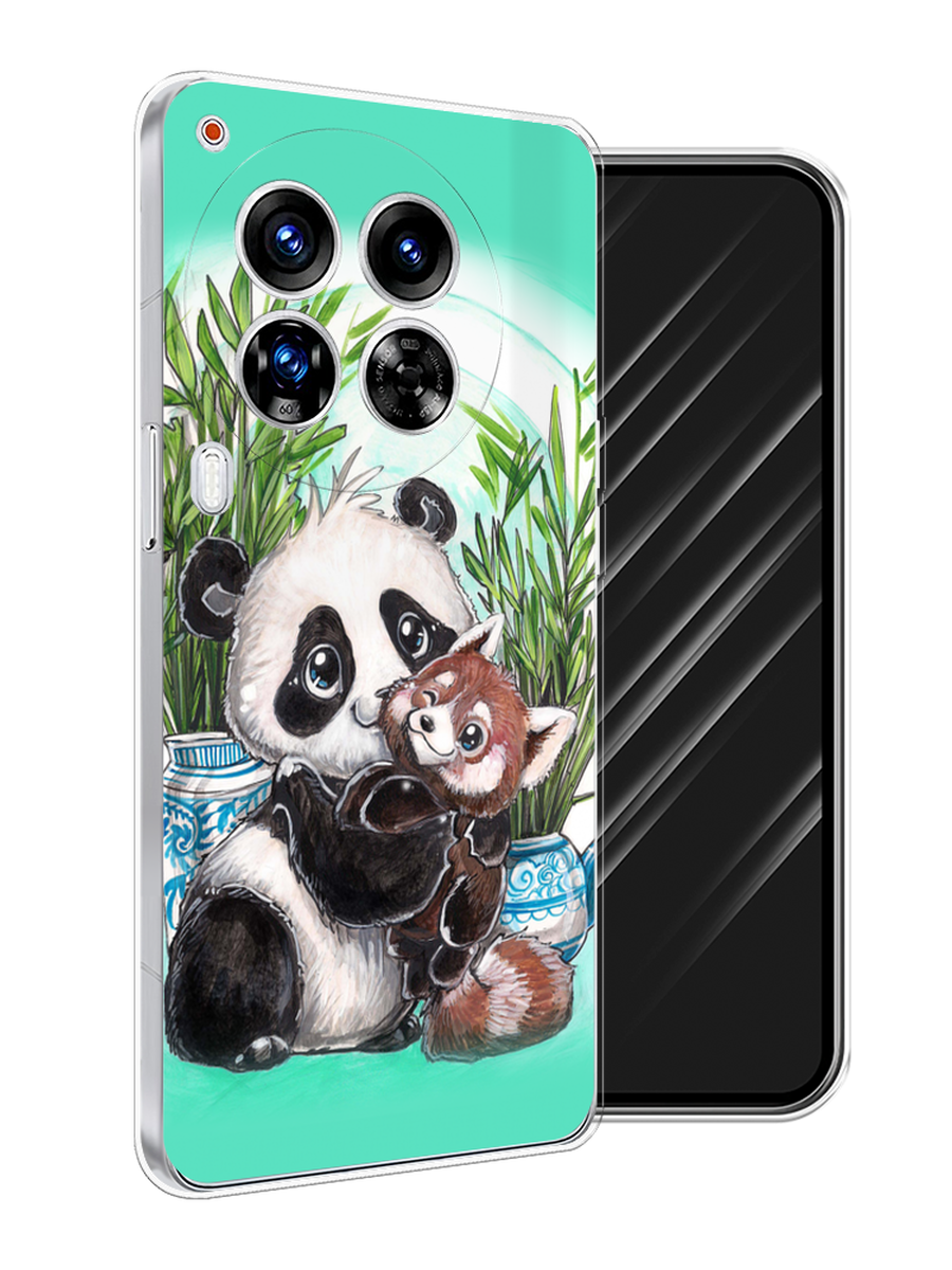 

Чехол Awog на Tecno Camon 30 Premier "Друзья зверята", Бирюзовый;белый;черный, 305450-1
