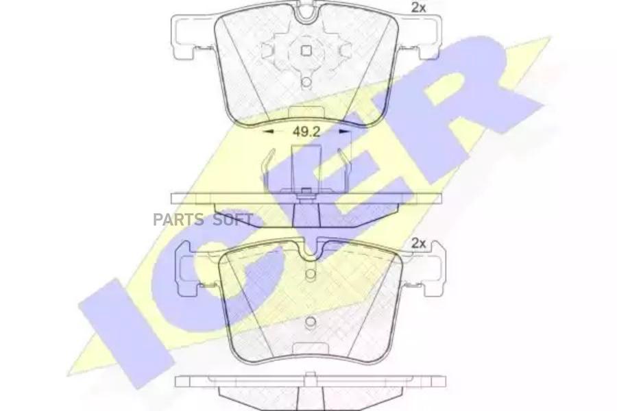 

Колодки Передние Bmw X3 F25 Icer 182020 Icer арт. 182020