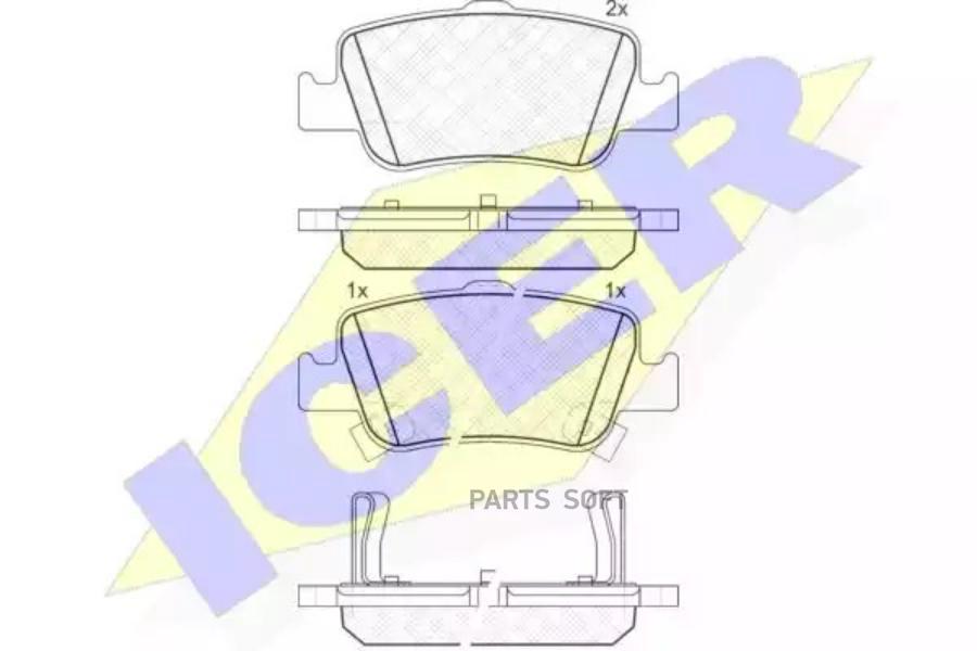 

Колодки Задние Toyota Auris Icer 181870 Icer арт. 181870