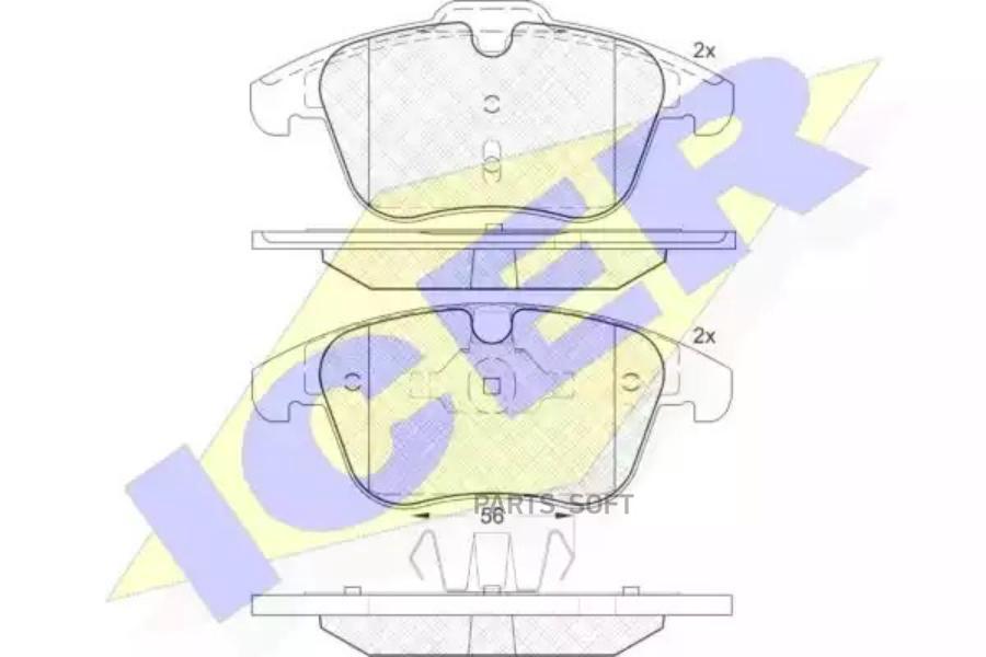 

Тормозные колодки ICER передние для Ford/Volvo/Land Rover 181775