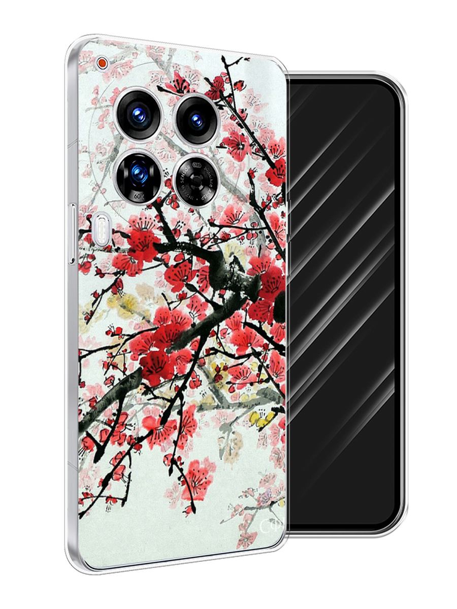 

Чехол Awog на Tecno Camon 30 Premier "Сакура", Розовый;черный, 305450-1