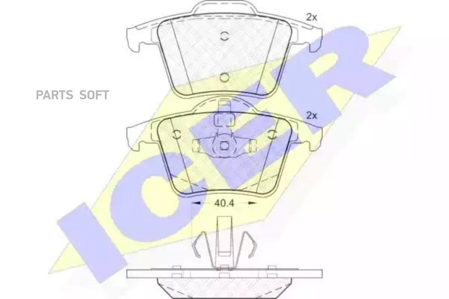 

Колодки Задние Volvo Xc90 Icer 181612 Icer арт. 181612