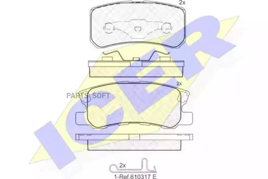 

Колодки Задние Mitsubishi Icer 181375 Icer арт. 181375