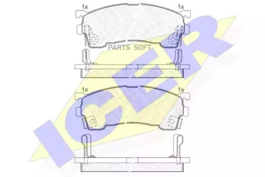 

Колодки Передние Mazda 626 1.8-2.5 Icer 180971 Icer арт. 180971
