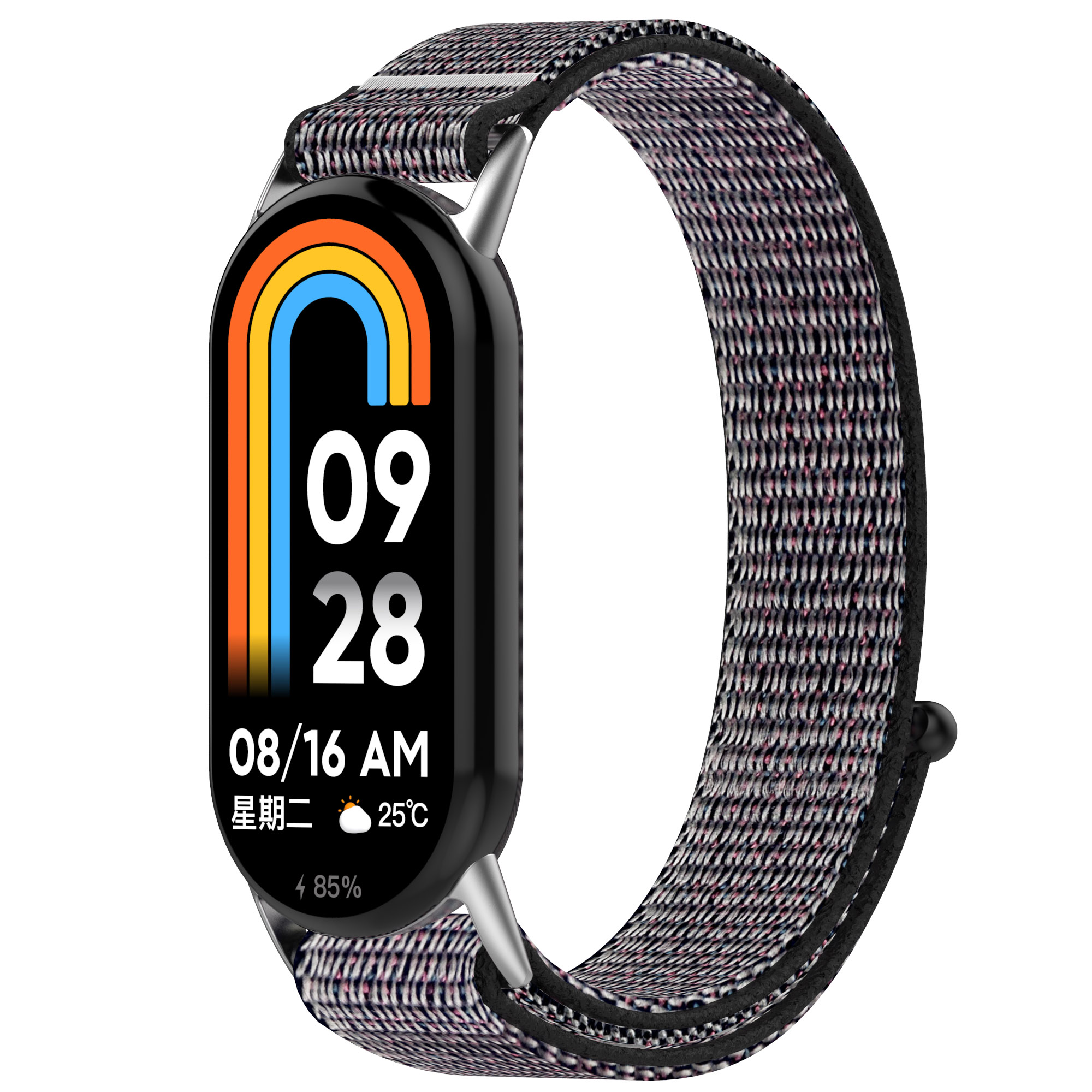 

Нейлоновый ремешок для Xiaomi Mi Band 8 / 9 / 9 NFC, на липучке, ночной синий, Xiaomi Mi Band 8 / 9 / 9 NFC