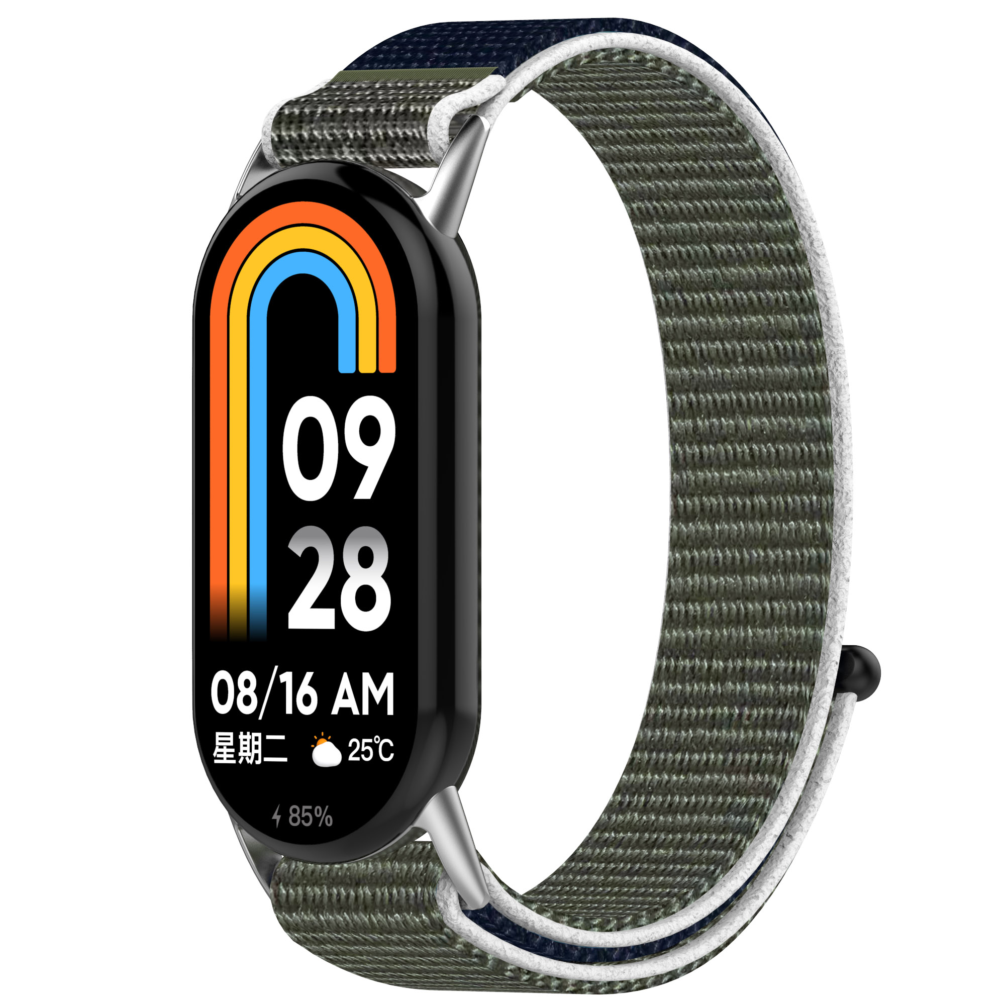 

Нейлоновый ремешок для Xiaomi Mi Band 8 / 9 / 9 NFC, на липучке, сине-зеленый, Синий;зеленый, Xiaomi Mi Band 8 / 9 / 9 NFC