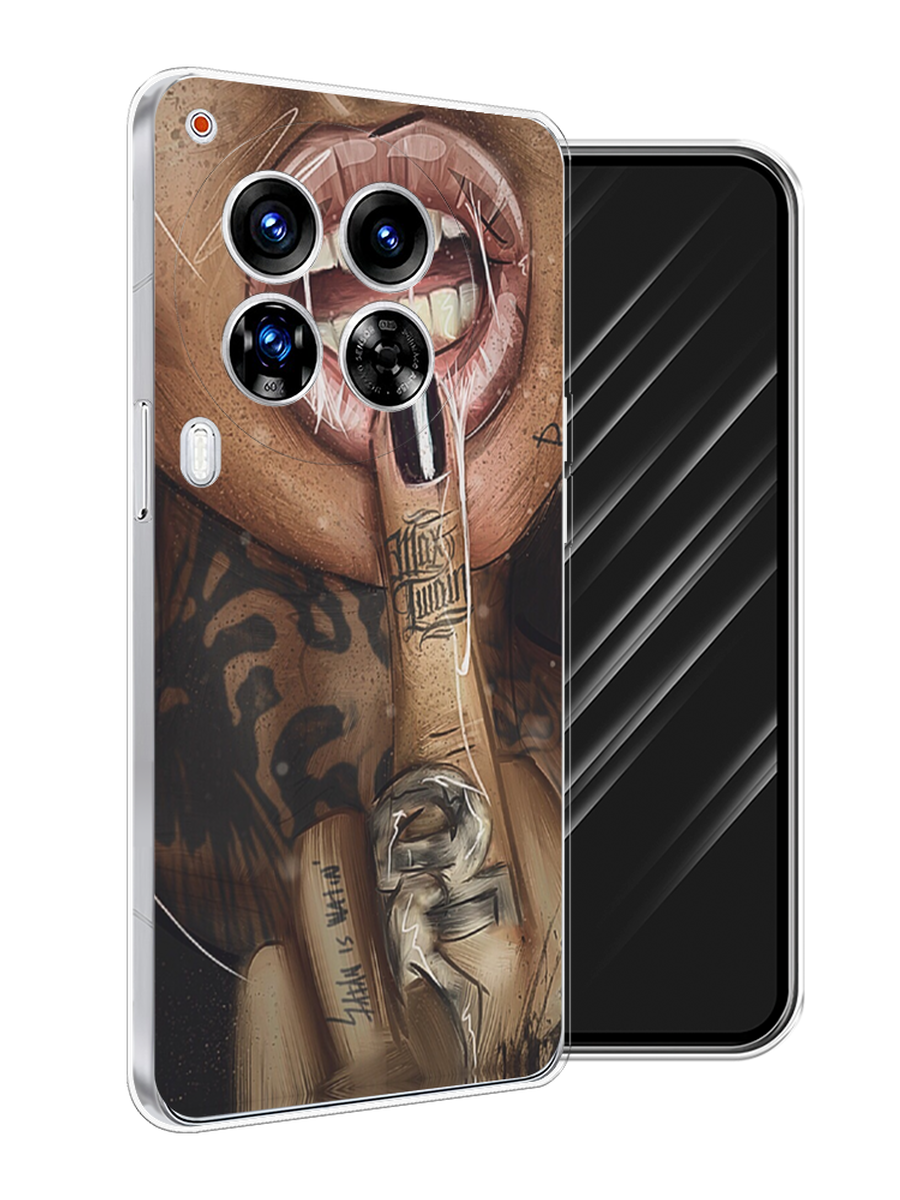 

Чехол Awog на Tecno Camon 30 Premier "Девушка с татуировками", Бежевый;розовый;черный, 305450-1