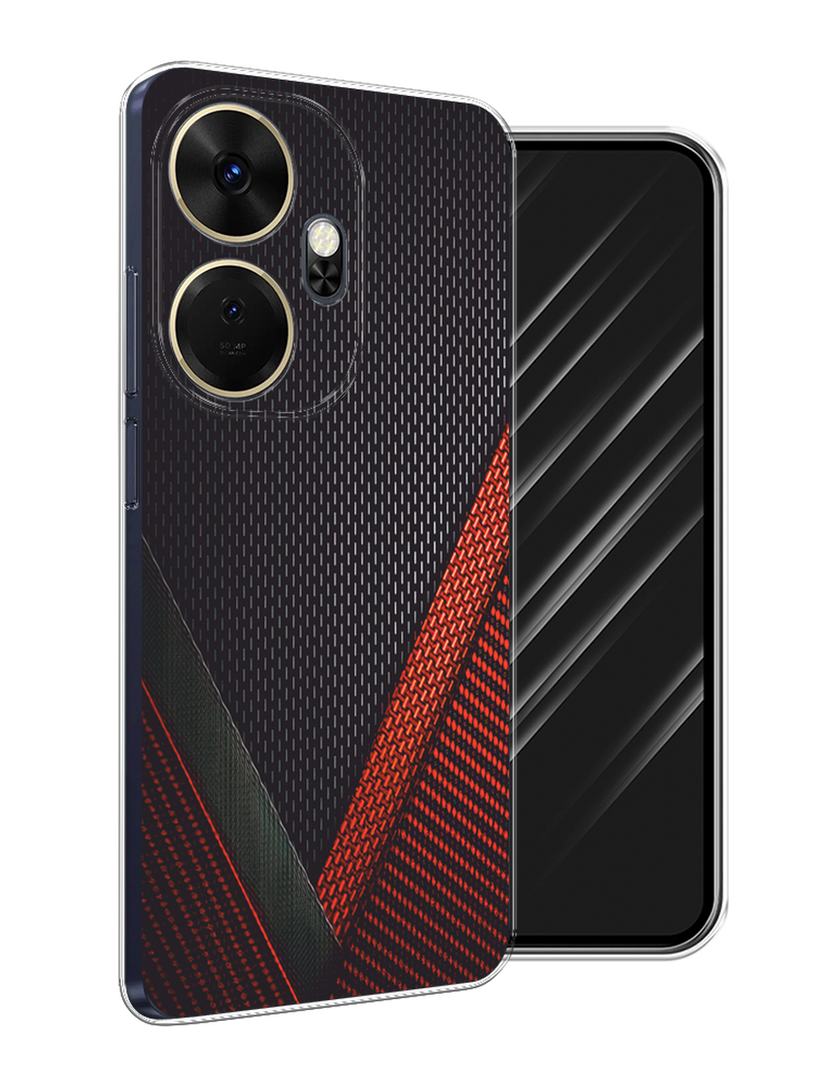 

Чехол Awog на Itel P55 Plus 4G "Красный карбон", Черный;красный, 3201950-1