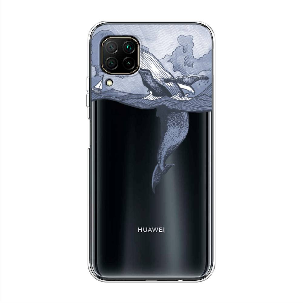 

Чехол Awog на Huawei P40 Lite "Два измерения", Голубой;черный;прозрачный, 611650-7