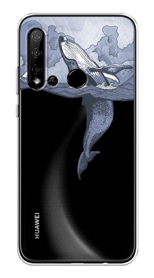 

Чехол Awog на Huawei P20 lite 2019 "Два измерения", Голубой;черный;прозрачный, 69750-7
