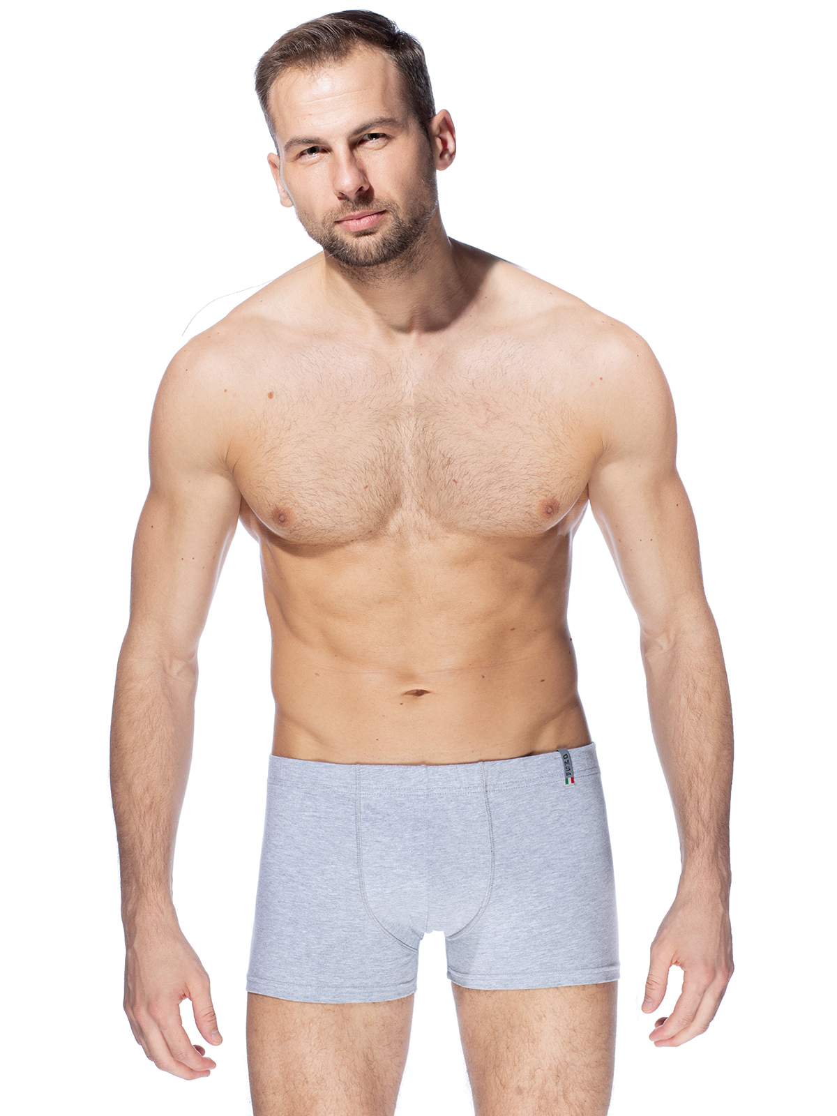 Трусы мужские Omsa  OmB 1233 Boxer серые 4XL