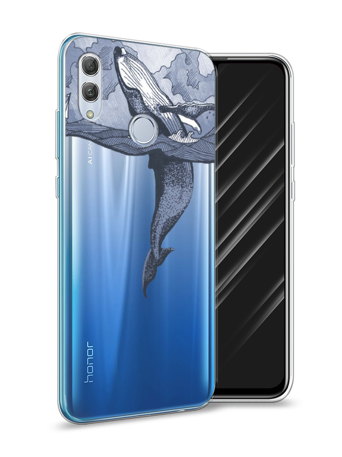 

Чехол Awog на Huawei P Smart 2019 "Два измерения", Голубой;черный;прозрачный, 67250-7