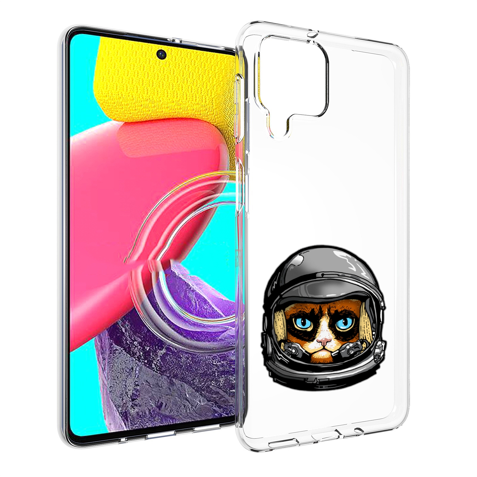 

Чехол MyPads кот космонавт для Samsung Galaxy M53 (SM-M536), Прозрачный, Tocco