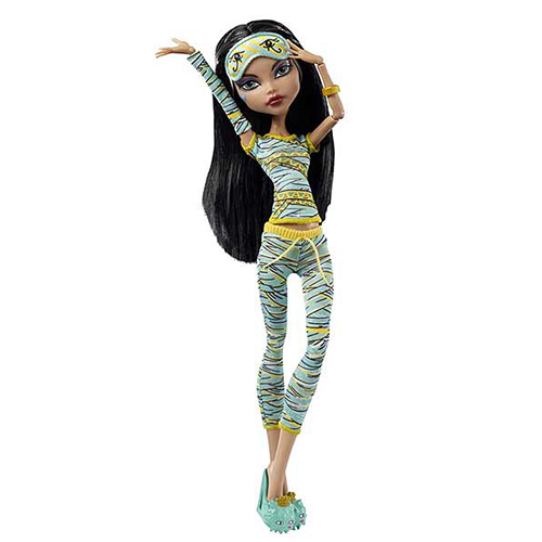 

Кукла Mattel Клео Де Нил пижамная 2015, смертельно уставшие, V7974-2, 2015