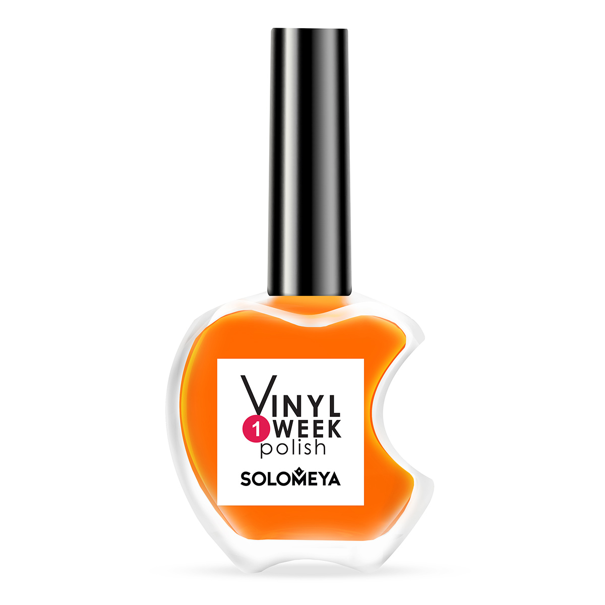 Недельный лак Solomeya One Week Vinyl Polish Flame Orange 33 13ml 7days пилинг пэды для лица отшелушивающие очищающие my beauty week диски aha кислоты витамин с 150 0