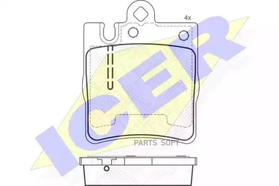 

Колодки Задние Mb W210 Icer 181312-202 Icer арт. 181312-202