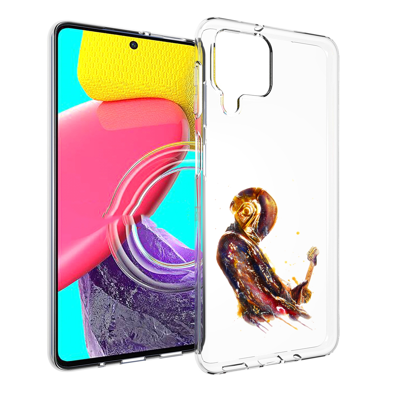 

Чехол MyPads космо-музыкант для Samsung Galaxy M53 (SM-M536), Прозрачный, Tocco